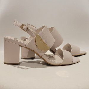 Calvin Klein Cream Gold Accessory Heels